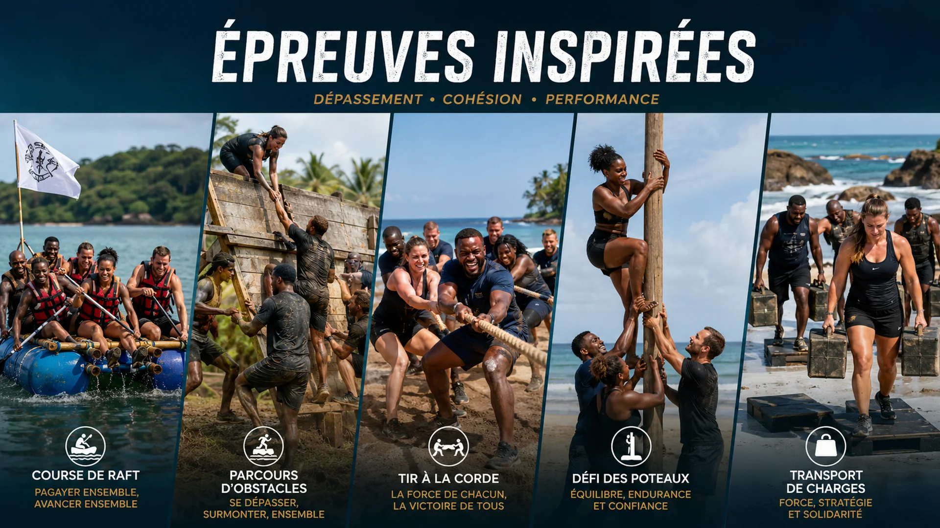 Épreuves d’aventure en équipe