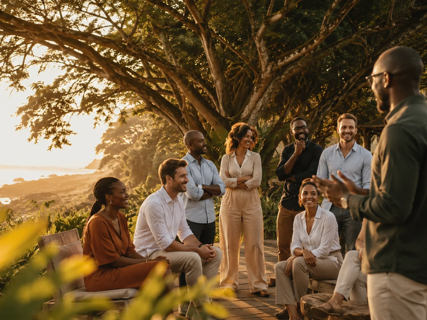 Équipe multiculturelle en atelier